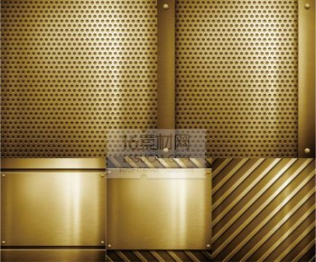 微信金色钢板背景图片高清