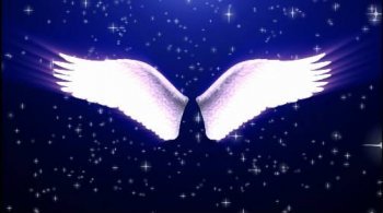 带翅膀梦幻唯美背景图