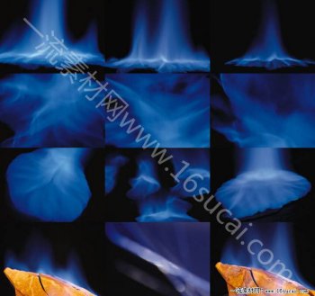 蓝色烟雾特效ppt背景图片