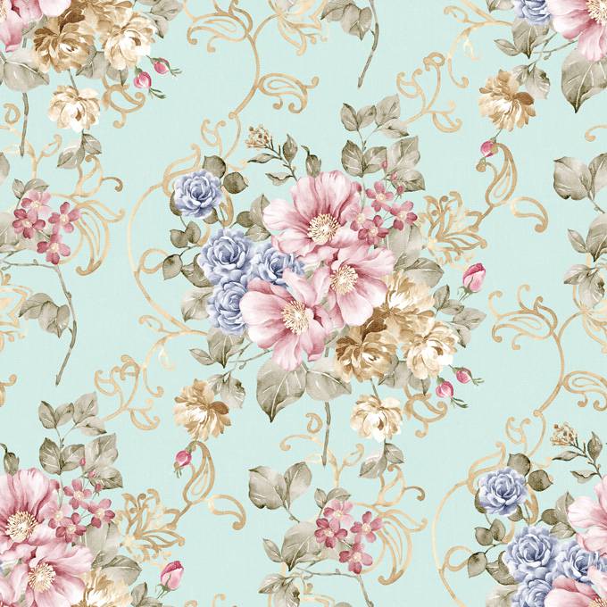 ppt背景图片 复古花卉素材