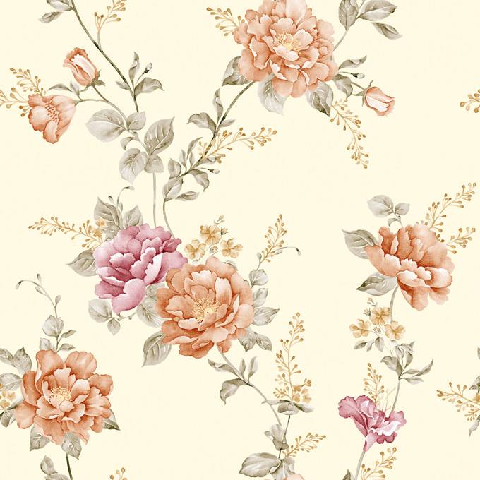 ppt背景图片 复古花卉素材