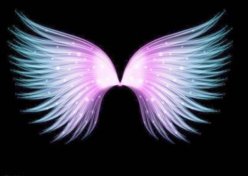 翅膀炫彩背景图片高清大图