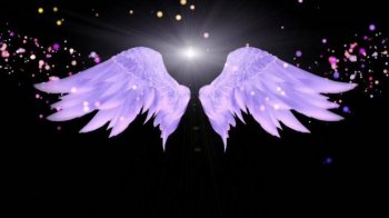 手型紫色翅膀的ppt背景图