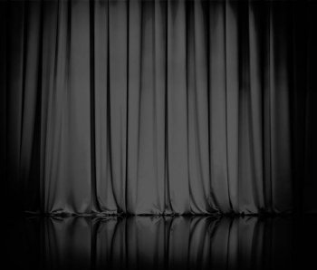 舞台幕布黑色背景图片赏析