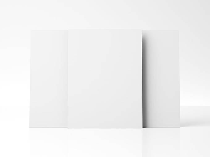 立体几何素雅广告牌背景图