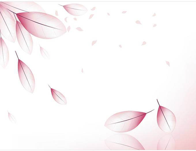 红色粉色梦幻树叶背景图