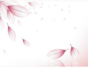 红色粉色梦幻树叶背景图