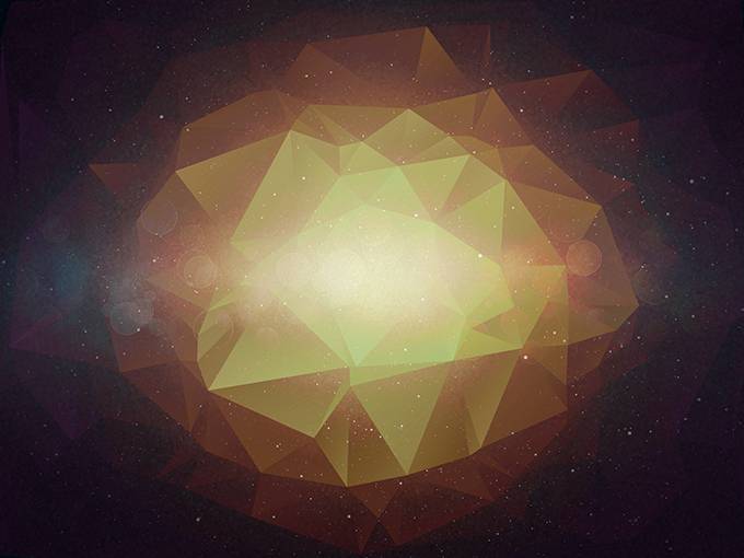 低平面好看的多边形名片背景图