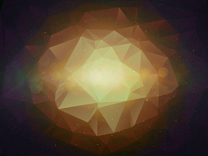 低平面好看的多边形名片背景图