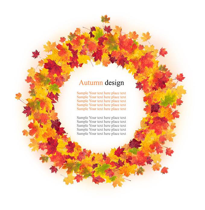 淡雅的ppt背景图片 秋天枫叶