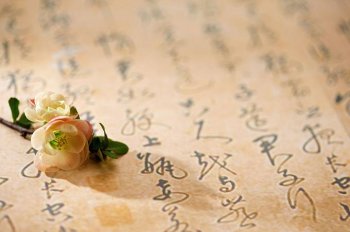 桃花与传统文化ppt背景图片