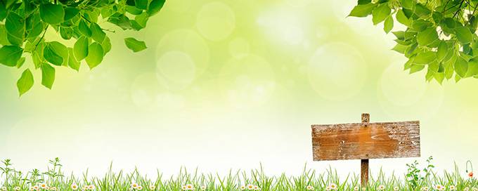 有关路牌的ppt绿色背景图片