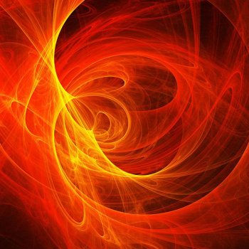 梦幻唯美红色烟雾ppt背景图