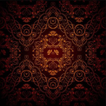 ppt背景图片红色奢华花纹