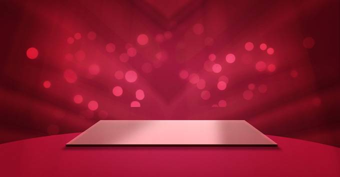 产品展示红色背景图片