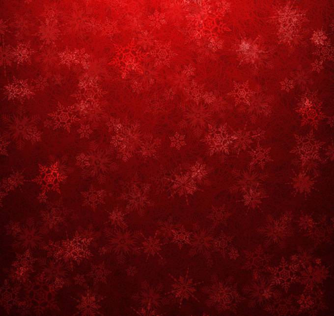 唯美雪花qq红色背景图片