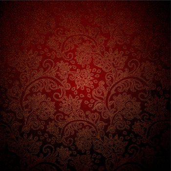 古典欧式花纹深红色背景图片