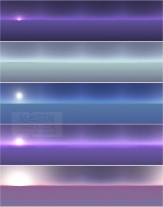 微信聊创意色彩天空banner背景图