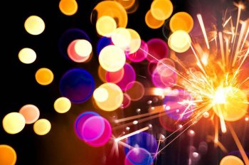 黑色璀璨绚丽星光背景图片素材