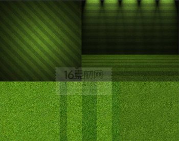 儿童画绿色草地ppt背景图