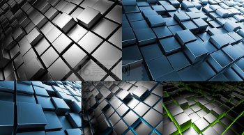 碎方块立体时尚背景图片