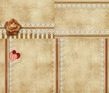 有淡色复古边框花纹背景图片