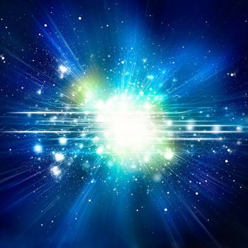 梦幻蓝色星空光斑背景图片