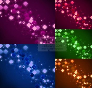 抽象霓虹灯ppt背景图片