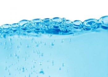 空气泡泡蓝色ppt背景图