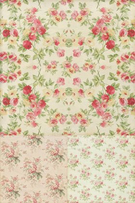 小碎花复古风格背景图