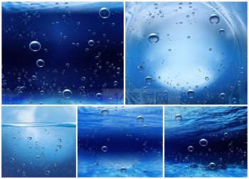 淡紫色水珠气泡背景图片