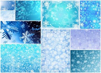 唯美好看雪花飘落背景图