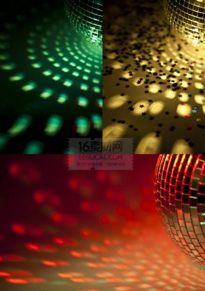 炫彩球状几何背景高清图片