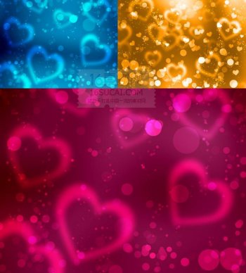 背景图片 心形光晕