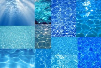 海边蓝色波浪精美ppt背景图片