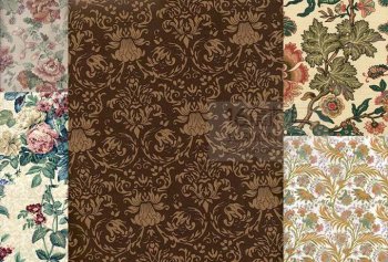 背景图片小清新复古碎花