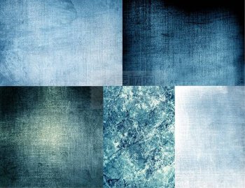 水彩复古蓝色墨迹ppt背景图片