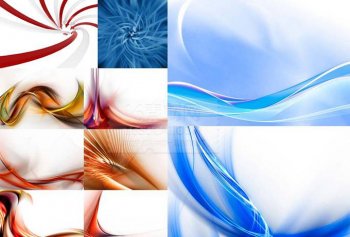 彩色线条简约唯美背景图片