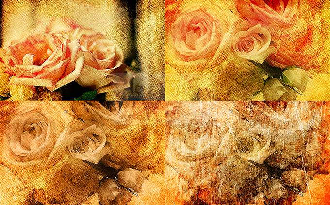 ppt背景图片复古玫瑰花