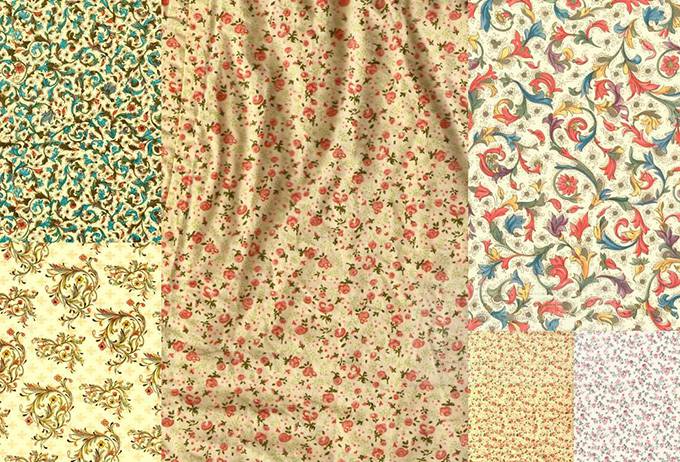 背景图片有淡雅简约花纹