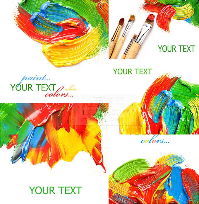 背景图片 时尚油画颜料