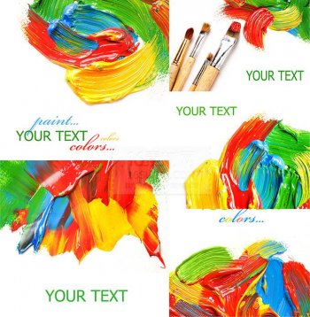 背景图片 时尚油画颜料