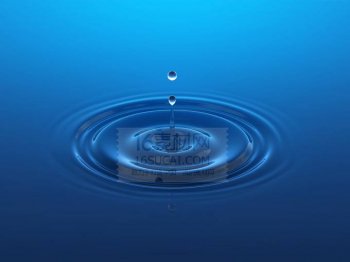 qq空间背景图片小清新蓝色水滴