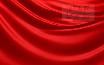 ppt背景图片 红色简约绸缎