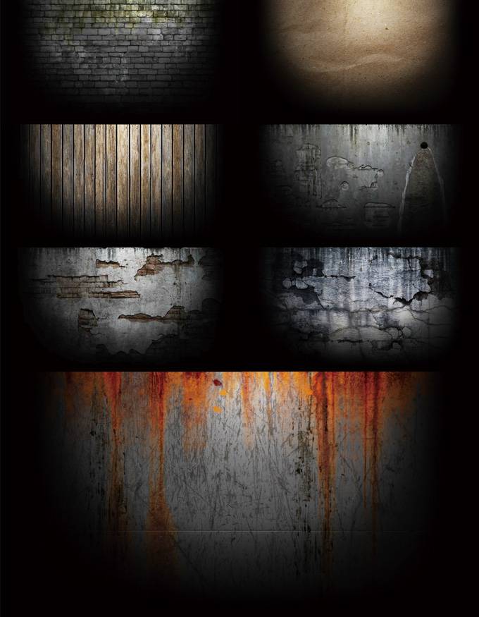 电脑黑色怀旧墙面背景图片