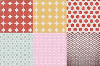 可爱的圆点ppt背景图片