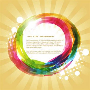 背景图片简约彩色光环