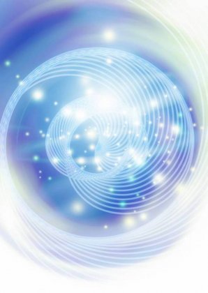 ppt背景图片 淡雅蓝色螺旋