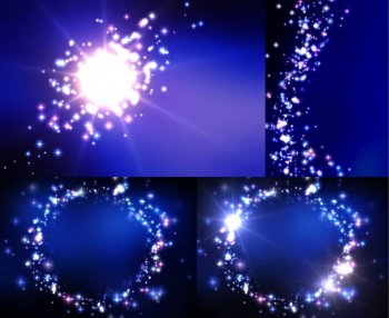 ppt背景图片简约蓝色星光