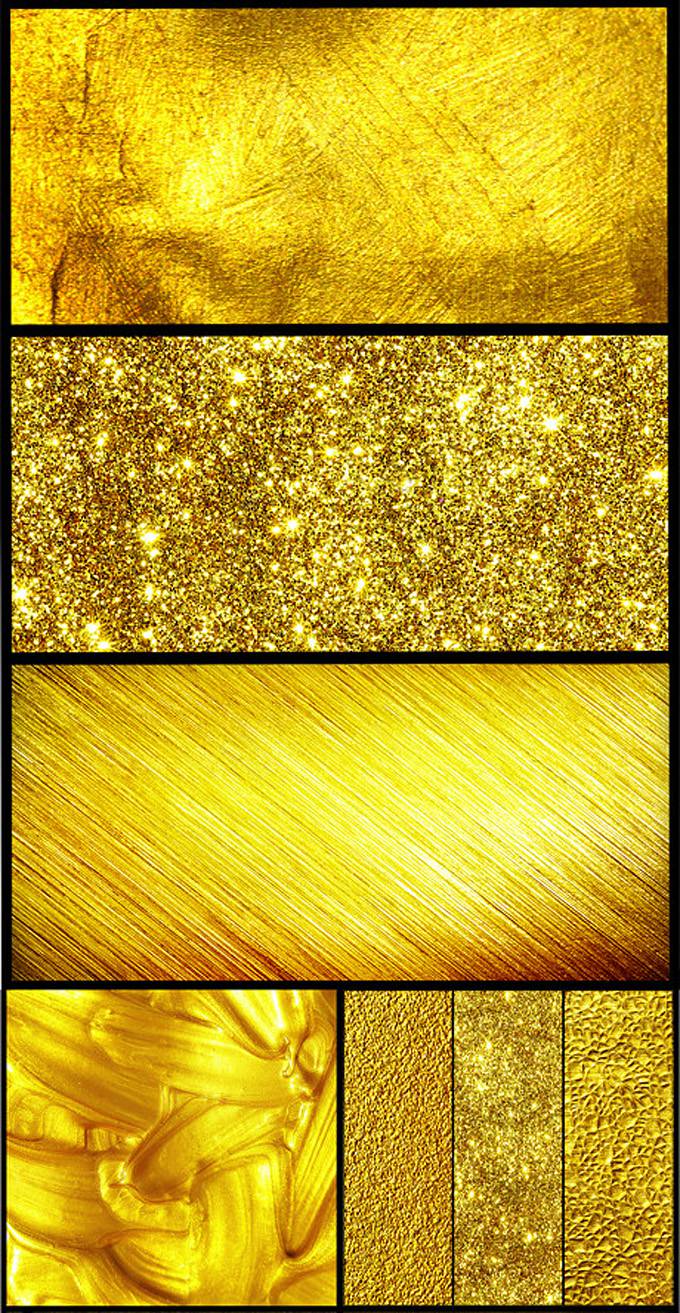 金色璀璨ppt背景图片